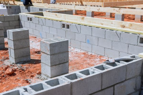 Cement Block Installation in Tacoma